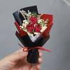 Mini Exquisito Regalo de Acompañamiento Gesto Regalos Decoración Navideña Mini Ramo Fresco Rosa Flores Secas