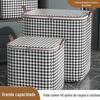 Houndstooth roupas colcha saco de armazenamento guarda-roupa acabamento caixa de armazenamento cesta movendo embalagem portátil saco de armazenamento atacado