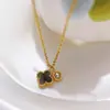 Collar Geométrico con Incrustaciones de Diamantes de Acero de Titanio para Mujer, No se Desvanece, Cadena para Clavícula Estilo Europeo y Americano, Diseño de Nicho, Accesorio Personalizado de Moda