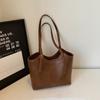 Bolsa de Ombro Vintage de Grande Capacidade para Mulheres, Nova Moda 2026 Bolsa de Mão, Bolsa de Ombro, Bolsa Tote de Balde para o Dia a Dia