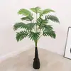 Palmeira Areca Artificial em Vaso Planta Verde Simulação Decoração de Sala de Estar de Luxo Leve Planta Biomórfica Grande Ornamentação de Flor Artificial de Chão