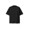 Camiseta Masculina de Manga Curta Patchwork Desconstruído Rivet Sorona Estilo Americano, Corte Amplo e Único Boxy