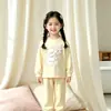 Nuevo Conjunto de Ropa Interior para Niñas Pijamas Lindos de Dibujos Animados Ropa de Otoño para Bebés Pantalones de Otoño Ropa de Casa Ropa para Niños de Dos Piezas