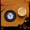 Cabeça de carimbo de cera de 15mm, série mini Halloween, lanterna de abóbora, design de caveira, para selar envelopes, cabeça de carimbo de latão