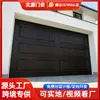 Puerta de garaje basculante eléctrica aislada de aleación de aluminio hecha a medida para complejos residenciales y villas, con control remoto inteligente, funcionamiento silencioso y una puerta corredera de acero con recubrimiento de color.