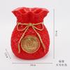 Decoración para el Hogar Año Nuevo Chino Adornos Bolsa de la Suerte Flor y Hoja Artificial DIY Flor y Rama de Tesoro de la Suerte Cubo de Embalaje