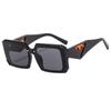 Nueva caja de moda pra con personalidad vanguardista, gafas de sol de lujo ligeras de pasarela europea y americana, gafas de sol de moda populares