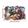 Adesivos de Parede 3D do Homem-Aranha para Quarto de Crianças Pôster de Desenho Animado Vingadores Congmeng Adesivos de Heróis Adesivos de Porta de Guarda-Roupa em PVC