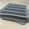 Molde de Hielo Grande de Silicona de Venta Caliente Molde de Hielo de 4 Compartimentos con Tapa Molde de Hielo Molde de Mantequilla Molde de Huevo Molde de Jabón Caja para Tiras de Carne Sub-caja para Alimentos Complementarios