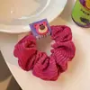 Novo Scrunchie Urso Morango Versão Coreana Corda de Cabelo Veludo Ins Clipe de Cabelo Urso Fofo Celebridade da Internet Corda de Cabelo Outono e Inverno