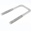 Abrazadera de Tubo en U de Acero Inoxidable 304 Hebilla para Tubo Cuadrado Abrazadera Cuadrada en U Accesorios de Instalación M6M8M10 Resistente al Óxido y Duradero