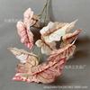 Simulación de hoja de taro de primavera, impresión 3D, planta verde, decoración de plantas para el hogar, hojas de color Mori, hojas de taro suaves, venta al por mayor
