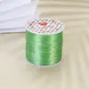 Fio Elástico Colorido Plano de 0,8mm Alta Elasticidade Fio de Cristal Handmade DIY Joias Fio Elástico Resistente ao Desgaste Fio para Miçangas Atacado