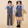 Ropa para Reunión Deportiva de Estudiantes de Primaria, Ropa Estilo Universitario para Hermanos y Hermanas, Conjunto de Ropa para Grupo de Porristas Infantiles y Actuación Coral en Escenario