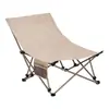 Silla plegable para exteriores, Silla luna portátil, Silla de camping, Sillón de oficina, Silla para siesta para sentarse y acostarse, Doble uso