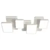 [seleção rigorosa] LED inteligente sala de estar quarto principal teto simples atmosfera quadrada lâmpada principal pacote combinado de iluminação para sala