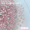 Rosa Fondo Plano Manicura Mini Pequeño Circonita Destello Joyería para Manicura Fondo Plano Forma Especial Diamante Manicura Diamante Portátil Uña Venta al por Mayor