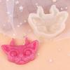 Molde de silicone para fondant transparente de epóxi cabeça de lobo molde de decoração de epóxi gorila molde de decoração de carro cabeça de gato de três olhos