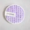 Em Estoque Transfronteiriço Abacaxi Grade Preguiçoso Limpeza Facial Esfoliante Esponja Redonda Removedora de Maquiagem Almofada Lavável Limpeza Dupla Face Atacado