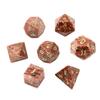 Suministro Directo de Fábrica de Dados Poliédricos Rojos de Sésamo Natural para Juegos de Mesa Dungeons & Dragons Dnd Dados para Juegos de Ocio Set Z02