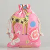 Novas Sacolas de Algodão e Linho Estampadas para Embalagem e Armazenamento de Joias e Brinquedos Sacolas com Cordão para Armazenamento de Sachês de Aromaterapia Sacolas com Cordão