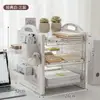Prateleira de Armazenamento de Mesa Pegboard Artefato de Armazenamento de Arquivos de Escritório Mesa de Estudo de Estudante Organizador de Suspensão de Múltiplas Camadas