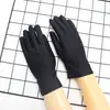 Luvas Femininas de Elastano para Primavera e Outono Verão Finas Elásticas Apertadas Performance Proteção Solar Masculinas Pretas Ciclismo e Direção Atacado