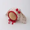 Sombreros Coreanos para Bebés Qiunan Primavera y Otoño Nuevos Lindos Sombreros con Protección para las Orejas para Niños y Niñas, Sombreros con Lazo, Sombreros para Bebés