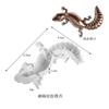 Molde de Silicona para Adornos de Animales Pequeños de Yeso de Resina con Gotas de Pegamento de Cristal DIY Estéreo Rana Lagarto Caracol
