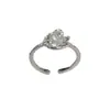 Anillo Abierto de Cisne de Circonita de Moda Versátil Exquisito de Nicho con un Diseño Sencillo y de Lujo Ligero, Anillo Súper Brillante para el Dedo Índice para Mujeres