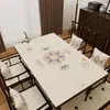 Nuevo Mantel de Mesa Estilo Chino Mantel Impermeable y a Prueba de Aceite Imitación Madera Mesa de Café Mantel Mesa de Comedor Mantel Aislante Mantel Antiescaldado Mesa de Té