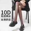 Medias Negras para Mujer, Anti-enganches, Artefacto para Piernas Desnudas, Finas y Sexy para Primavera y Otoño 0D de Alta Transparencia, Pantimedias Invisibles y que no se bajan