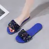 Sandalias planas de playa, nuevo estilo 2026, sandalias romanas casuales para uso en exteriores, punta abierta, talla grande, sandalias con lentejuelas para mujer, colección de verano