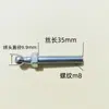 Tornillo de Cabeza Esférica de Acero Inoxidable 304 Clavo de Bola Tornillo de Bola Varilla de Bola Bola Redonda Varilla de Soporte de Resorte de Gas Accesorios de Varilla Roscada m6m8m10