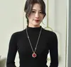 Cadena de Suéter Moderna y Versátil para Mujer, Collar Largo de Alto Nivel para Otoño e Invierno, Elegante Accesorio de Vestir de Lujo Ligero