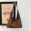 Bolsa de axila texturizada estilo coreano, 2026 feminina, moderna e fashion, bolsa de ombro simples e de grande capacidade, bolsa tote casual