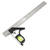 Regla de Ángulo Combinada Ajustable de 300 mm Regla de Ángulo de Acero Inoxidable Herramienta de Medición para Ingeniería Civil Regla de Ángulo Recto Venta Directa del Fabricante