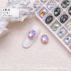 Cristal K9 Diamante Oval ovo de pombo Joias para unhas da moda de rede base pontiaguda formato especial diamante grande cristal branco transparente acessórios de diamante