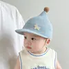 Sombrero de Bebé Estilo Primavera y Verano Sombrero de Paja Lindo Estilo Coreano Sombrero para Niños Pequeños Transpirable Lindo Sombrero con Protección Solar Sombrero Visera de Sol Moderno