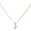 Amazon Nuevo collar de 26 letras diseño simple de nicho letra de circonita cadena de clavícula colgante de nombre de familia