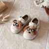 Zapatos Birkenstock Estilo Coreano para Niños Dibujos Animados Perrito 2026 Otoño Nuevos Casuales Zapatos de Algodón con Más Terciopelo Niñas Versátiles Zapatos Peludos