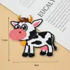 Vaca Corajosa Niu Niu Animal Bordado Roupas Camiseta Casaco Patches Calças Decoração Roupas Buraco Reparo Acessórios