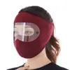 Máscara de Ciclismo de Inverno à Prova de Vento Quente Proteção Facial Máscara de Rosto Inteiro Proteção contra Frio com Lente Respirável Espessada de Lã para Homens e Mulheres