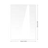 BT052-55 tablero de mesa de boda de acrílico transparente hexagonal rectangular redondo placa de número de mesa placa de asiento DIY