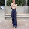 Jeans masculinos de verão novos e estilosos estilo Hong Kong 2026, com letras de personalidade, hip-hop, ins, tendência de rua alta, calças compridas estilosas de bad boy