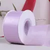 Fita de Chiffon Seda de Leite Rolo Grande Fita para Embalagem de Buquê de Flores Laço Artesanal DIY Fita de Acessórios Fita de Cetim