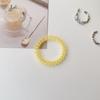 Donde se ata el cabello ~ transparente color súper increíble línea de teléfono mediana Anillo para el cabello elástico Cuerda para el cabello Piel del cabello