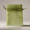 Bolsa de Hilo Perla Beige Multitamaño Bolsa de Hilo Organza Blanca Transparente Bolsa para Empaquetar Regalos de Joyería
