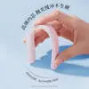 Lima de uñas de doble cara herramienta de manicura, 17.8 tira de lijado engrosada tabla de pulido, lima de uñas rosa-blanca