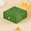 Caja de Joyería Tipo Cajón Estilo Canal Asa de Perla Textura Estéreo Pendientes Collar Anillo Caja Deslizante Caja de Joyería